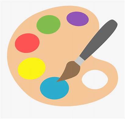 Palette Paint Clipart Painting Emoji Clip Artist