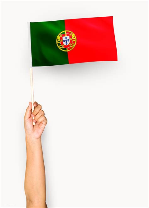 Portuguese Flag Held Up Blank Template Imgflip