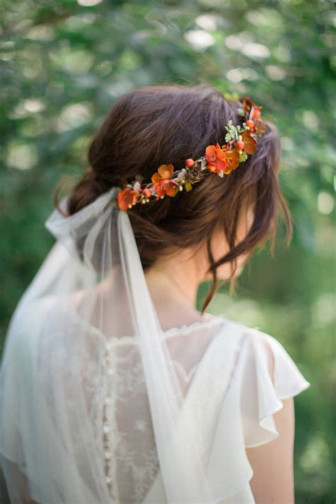 Fall Bridal Flower Crown Aisle Society