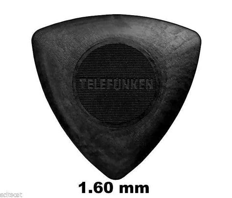 New Telefunken Elektroakustik Graphite Guitar Picks 16mm Reverb