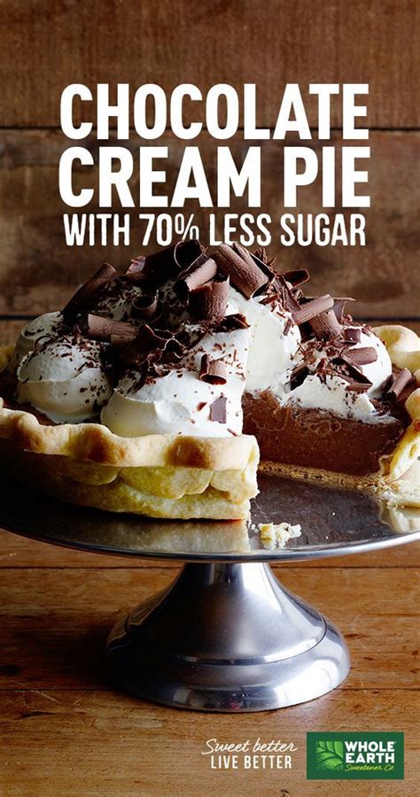 With 1/3 fewer calories than regular chocolate pudding. Chocolate cream pie | Recipe | Dessert recipes, Desserts, Sugar free desserts