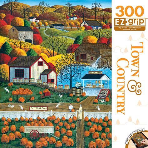 Find many great new & used options and get the best deals for masterpieces town & country jigsaw puzzle vegetable garden 300 ez grip pcs euc at the best online prices at ebay! Autumn Morning | Easy landscape paintings, Autumn morning ...