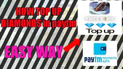 Select the amount you would like to buy. HOW TOP-UP diamonds in Paytm wallet easy way FREE FIRE ...