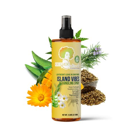 Island Vibes Naturals Detangling Spray Leave In For Curly Hair