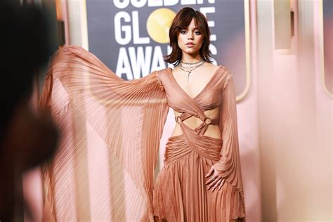 ICYMI Jenna Ortega Wore A Chefs Kiss Pleated Nude Fit To The 2023