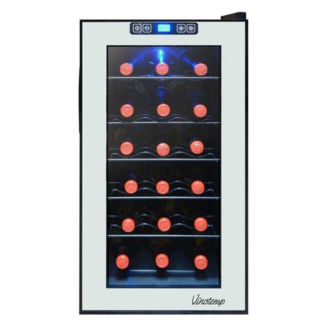 Vinotemp 18 Bottle Mirrored Thermoelectric Wine Cooler Vt 18tsbm The
