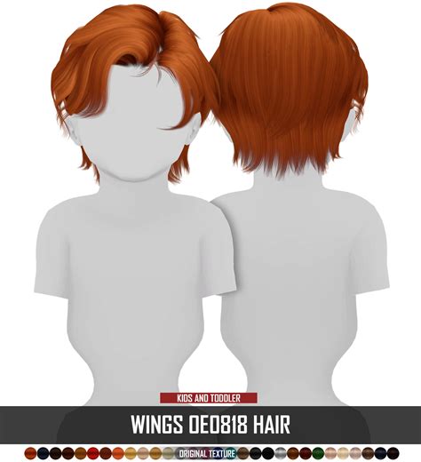 Kids And Toddler Version Male Hair Redheadsims Cc