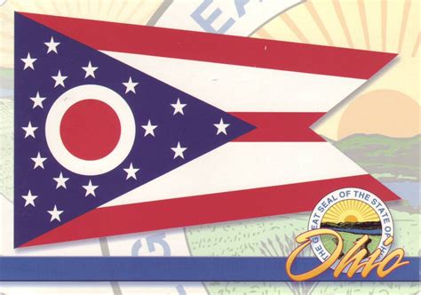 The World In Postcards Sabines Blog Ohio Flag And Seal
