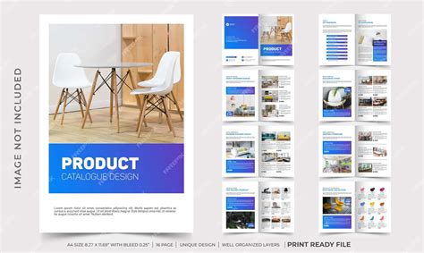 Premium Vector Company Product Catalog Design Template Furniture