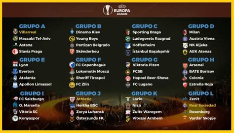 The official home of the #uel on twitter. Calendario Europa League 2017-2018 | Fixture completo