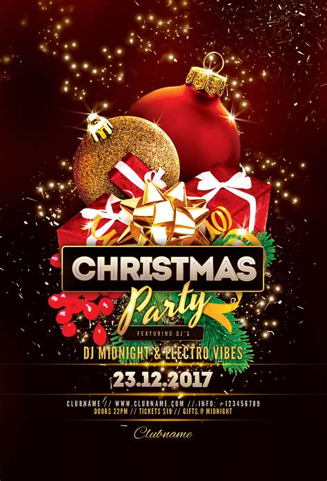 Christmas Party Flyer On Behance