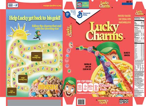 Lucky Charms Cereal Box Redesign Lucky Charms Cereal Lucky Charm Cereal