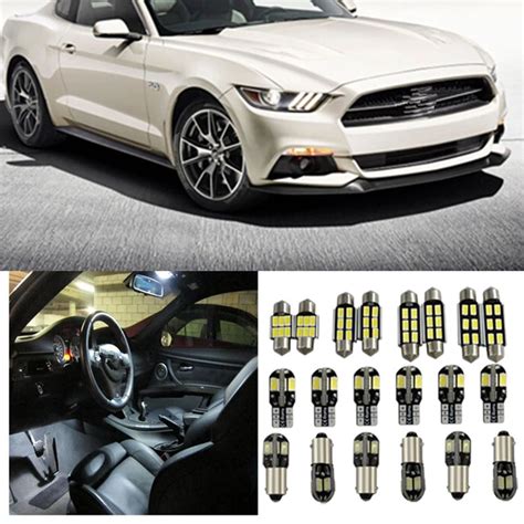 Tcart 6 X Error Free For Ford Mustang Gt Accessories 2015 Up White