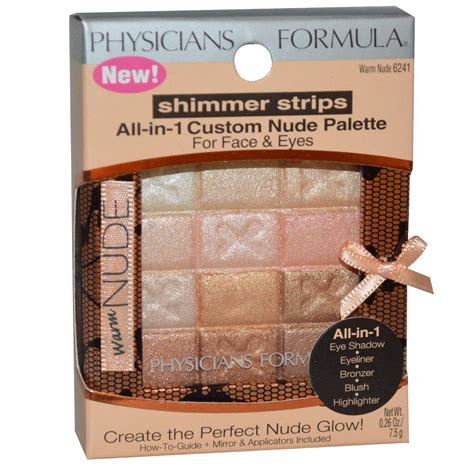 Physicians Formula Inc Shimmer Strips All In Custom Nude Palette