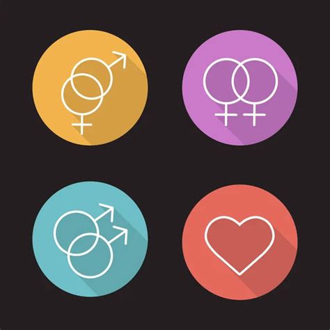 Gender Symbols Icons Set Stock Vector Image By ©bsd 122933196