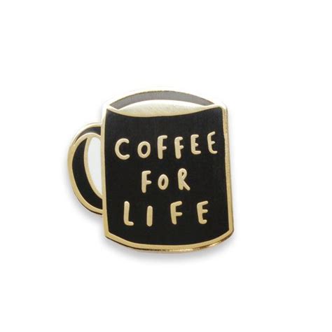 A Fun Gold Coffee Enamel Pin It Makes A Perfect Small T For The