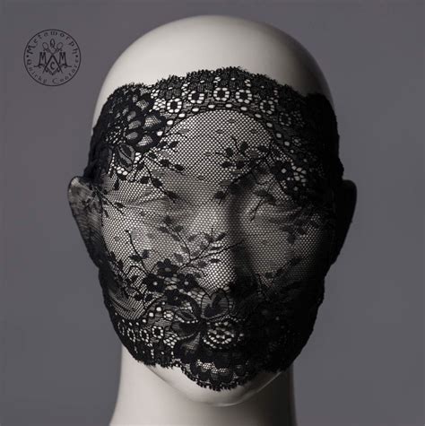 Lace Mask Versatile Black Lace Mask Full Face Lace Veil Or Etsy