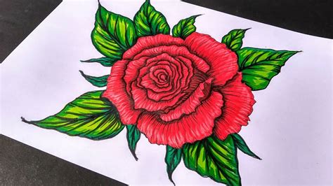 Simple Drawings Of Flowers With Colour