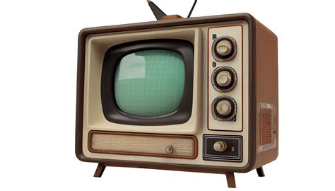 Old Retro Vintage Tv On Transparent Background Png 21027240 Png