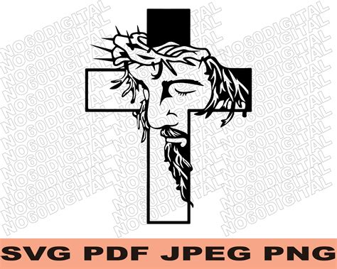 Jesus On Cross Stencil