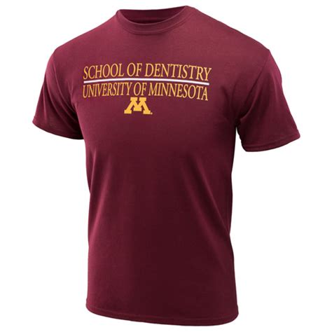 School Of Dentistry University Of Minnesota M T Shirt University Of Minnesota Bookstores