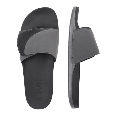 Mens Adjustable Slides With Arch Support For Beach Mens Sandals