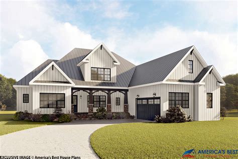 Modern farmhouse plans are some of our most popular designs these days! Modern Farmhouse Plan: 3,390 Square Feet, 4 Bedrooms, 3.5 ...