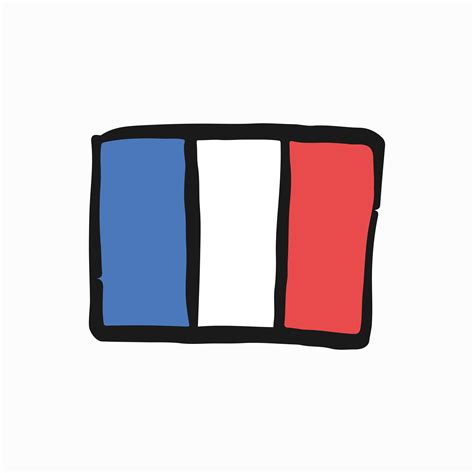 Flag Of The French Republic Doodle Illustration Download Free Vectors