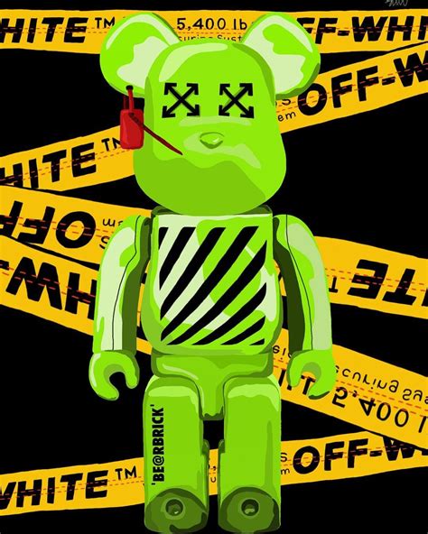 Iphone wallpaper off white supreme iphone wallpaper hype wallpaper apple wallpaper iphone screen wallpaper mobile wallpaper wallpaper backgrounds hypebeast iphone wallpaper aesthetic wallpapers. M E R A K I P R I N T S on Instagram: "BE@RBRICK X OFF ...