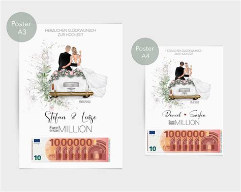 Personalisiertes Geldgeschenk Hochzeitsauto PDF Traudels