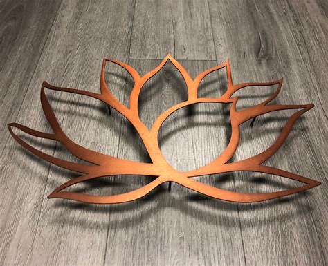 Lotus Flower Metal Wall Art Lotus Metal Art Home Decor Etsy