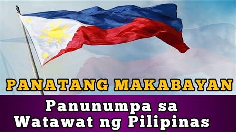 Revised Panatang Makabayan With Panunumpa Sa Watawat Ng Pilipinas