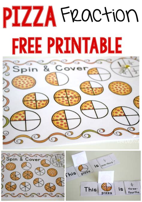 Free Pizza Fraction Printable The Homeschool Village