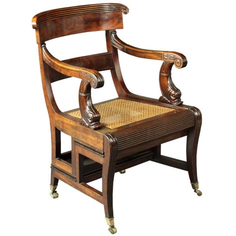 Lady diana subsequently starred in several silent films, including the first british colour films. Regency Mahogany Metamorphic Library Chair with the label ...