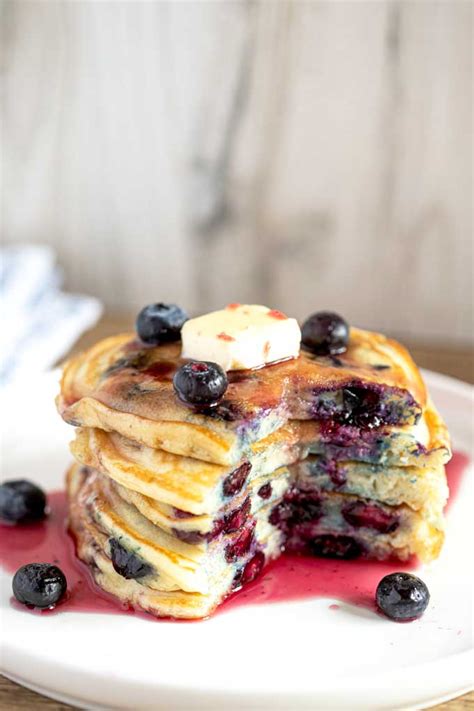 Best Blueberry Pancakes Recipe Lemon Blossoms