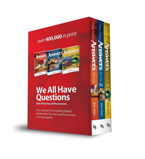 New Answers Book Box Set Volume 1 3 Ken Ham 9780890516379 Books