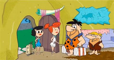 The Classic Flintstone Characters Pebbles And Bamm Bamm Return In The