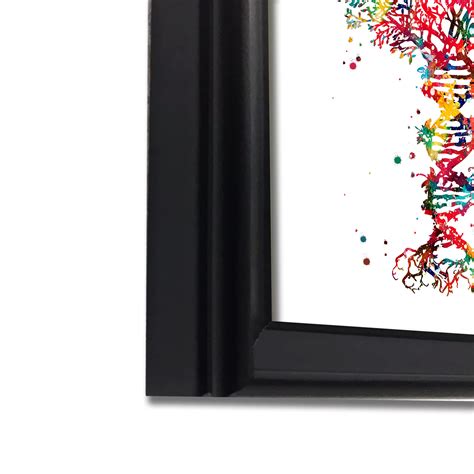 Framed Dna Tree Of Life Watercolor Art Print 83x117 Inc A4 Ready To
