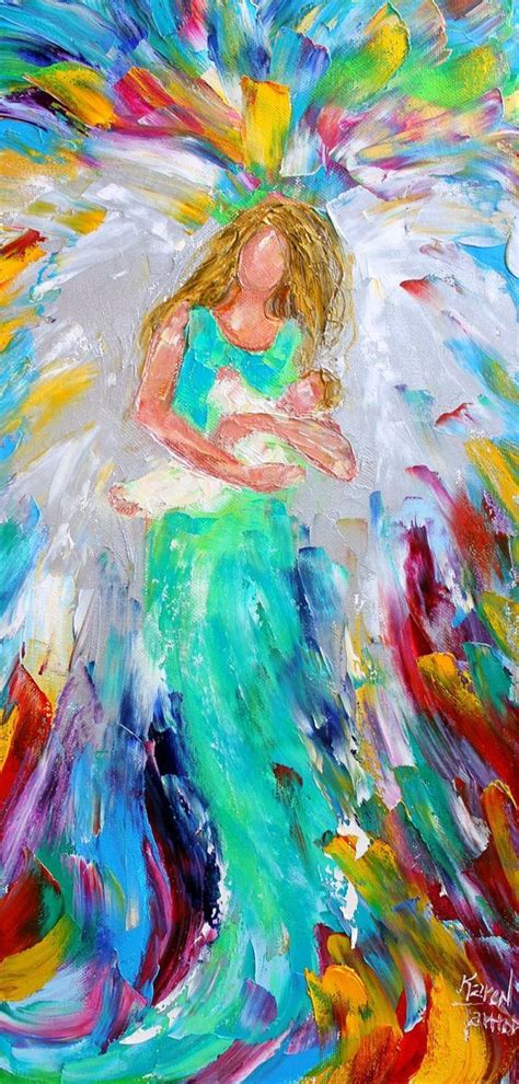 Karen Tarlton Angel Art Angel Painting Canvas Art