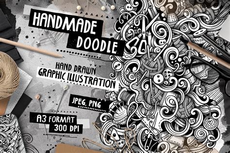 Handmade Graphic Doodle Illustration Creative Market