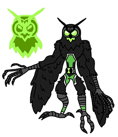 Ben10 Crossover Alien Night Owl Or Dark Owl By Spyro2108 On
