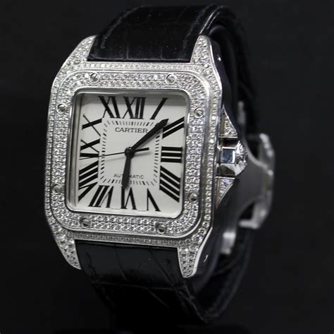 Diamond Cartier Santos 100 Oo24 Watches London