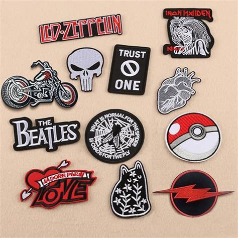 cool patches fabric embroidered patches motif applique kit perfect ironed on jackets clothing