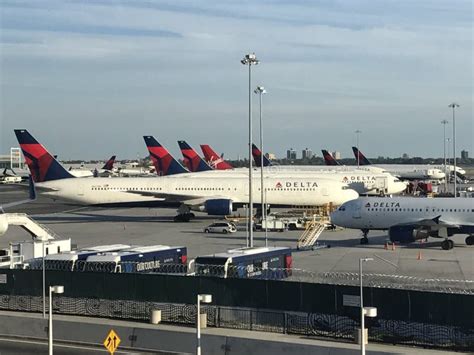 Delta Airlines Planes At John F Kennedy Airport In New York Editorial