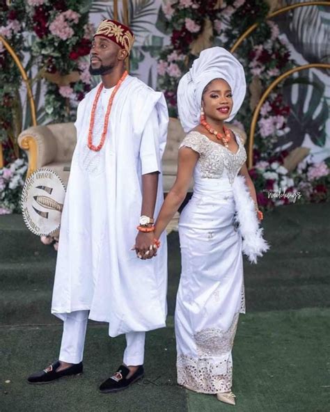 Igbo Bride And Groom Attireedo Traditional Wedding Dressigbo Wedding