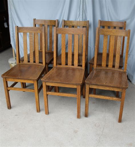 Bargain Johns Antiques Antique Set Of 18 Mission Oak Chairs