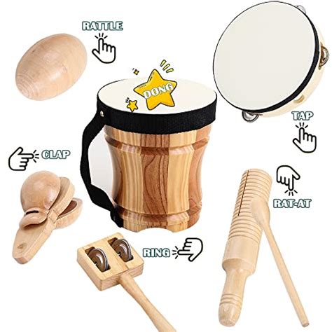 Wooden Musical Instruments Toyskids Musical Instrumentstoddler