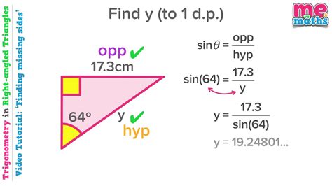 Trigonometry to find angles, author: Finding Sides - Trigonometry in Right Angled Triangles ...