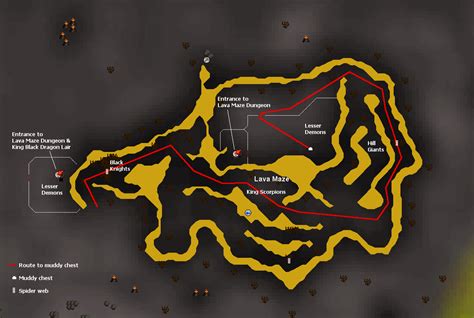 in depth cursed cavern guide map