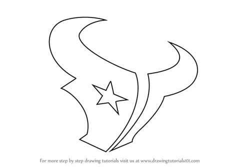 How To Draw Houston Texans Logo Nfl Step By Step